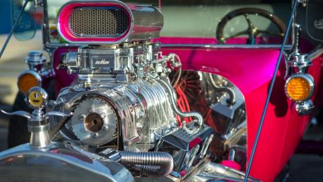 Vintage Muscle Car Engine Wallpaper Art wallpaper