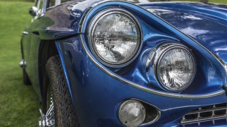 Classic Elegance in Blue Car Design wallpaper