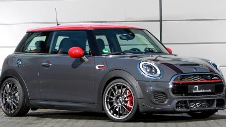 Stylish Mini Cooper with a Bold Design and Sleek Features wallpaper