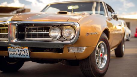 Classic Pontiac Beauty in Golden Shine wallpaper