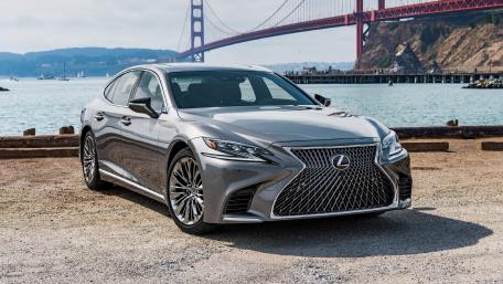 Sleek Lexus Under Golden Gate Bridge wallpaper