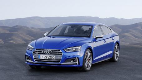 Sleek Audi A5 in Striking Blue Finish for Automotive Enthusiasts wallpaper