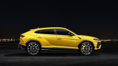 Luminous Yellow Luxury SUV Wallpaper wallpaper
