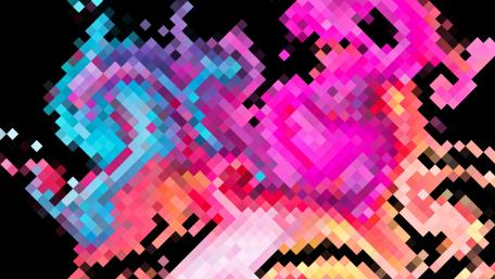 Vibrant Pixel Art Explosion wallpaper