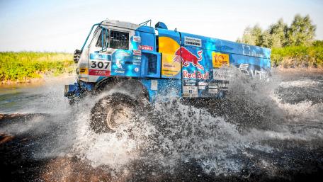 Rugged Racing in Action Amidst Nature's Beauty wallpaper