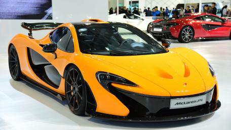 Sleek McLaren P1 in Bright Orange Shade wallpaper
