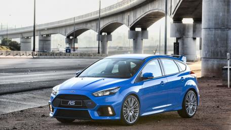 Bold Blue Performance Hatchback Wallpaper wallpaper