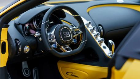 Sleek Luxury Inside a Bugatti Chiron wallpaper