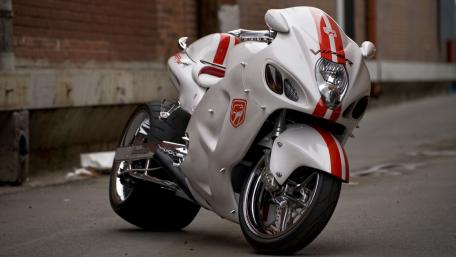 Sleek White Superbike Design Inspiration wallpaper