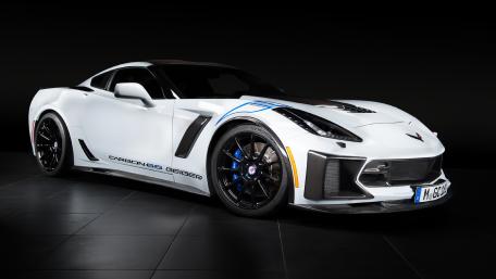 Sleek White Corvette in Stunning 4K Detail wallpaper