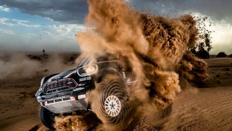 Thrilling Desert Rally Adventure wallpaper
