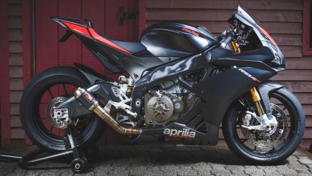 Sleek and Powerful Aprilia Racing Motorcycle Design wallpaper