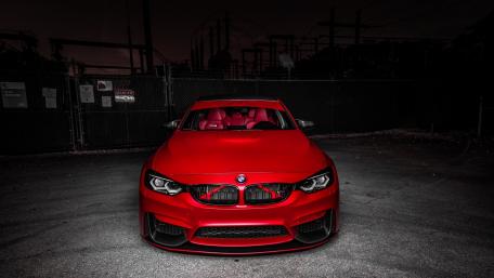 Bold Red BMW M4 Wallpaper for Car Lovers wallpaper
