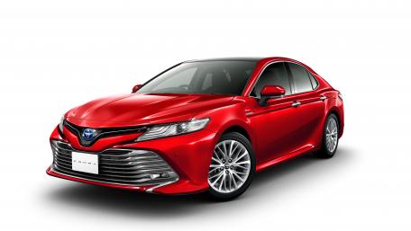Sleek Red Toyota Camry in Stunning Detail wallpaper
