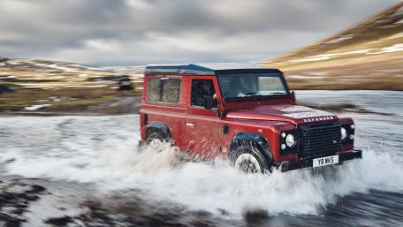 Bold Off-Road Adventure in a Land Rover Defender wallpaper