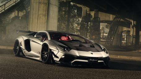 Sleek Dominance of the Lamborghini Aventador wallpaper