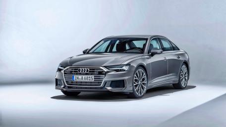 Sleek Audi A6 in Sophisticated Silver Finish wallpaper