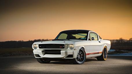 Classic Mustang Resurgence in a Stunning Sunset wallpaper