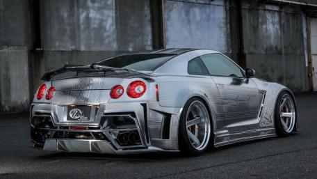 Sleek Silver Sports Car Wallpaper wallpaper