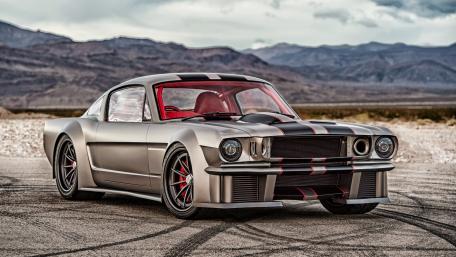 Bold and Sleek Custom Muscle Car Wallpaper wallpaper