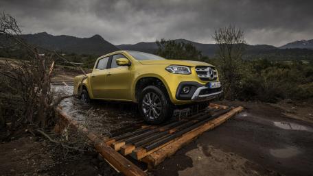 Adventurous Yellow Pickup Truck in Nature wallpaper