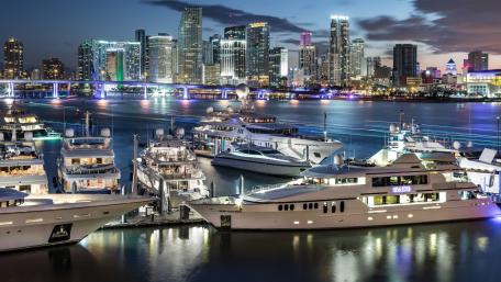 City Lights Over the Harbor wallpaper