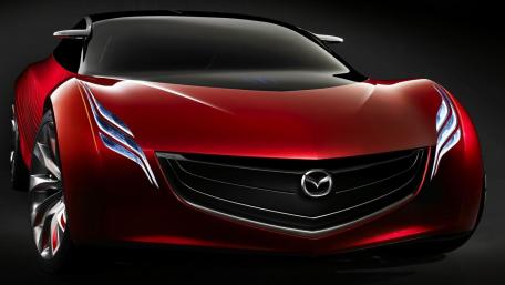 Sleek Red Concept Car Design Wallpaper wallpaper