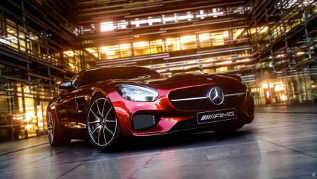 Sleek and Powerful Mercedes AMG GT Wallpaper wallpaper