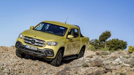 Sleek Adventure Ready Mercedes Pickup Truck Wallpaper wallpaper