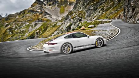 Curves and Power on the Mountain Road wallpaper
