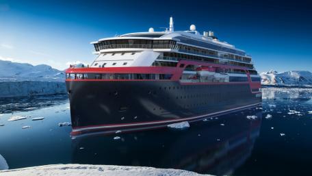 Majestic Arctic Expedition Vessel Depicted in Stunning Detail wallpaper