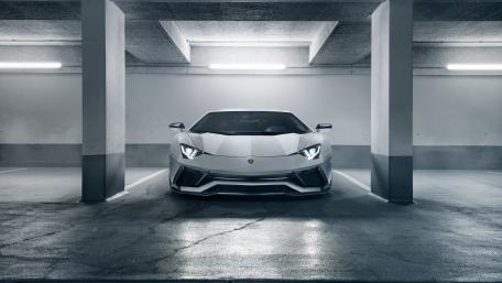 Sleek Sports Car in an Underground Garage wallpaper