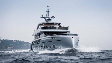 Sleek Luxury Yacht on the Open Water wallpaper