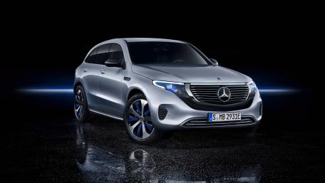 Sleek Mercedes Electric SUV in Stunning 4K View wallpaper