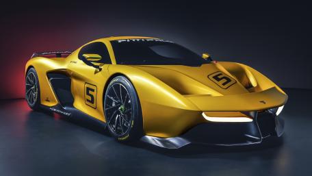 Sleek Golden Racer Wallpaper wallpaper