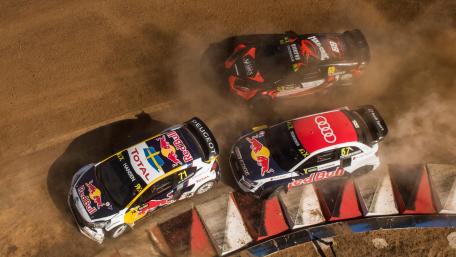 Niclas Grönholm, Kevin Hansen & Toomas Heikkinen at the 2017 World RX of South Africa wallpaper