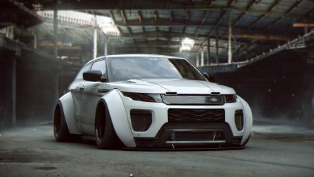Sleek Modified Car with Striking Lines and Bold Presence wallpaper