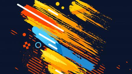 Dynamic Abstract Geometric Stripes wallpaper