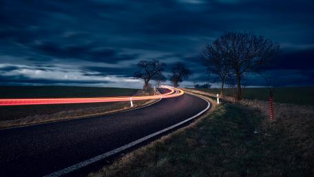 Mystical Night Drive wallpaper