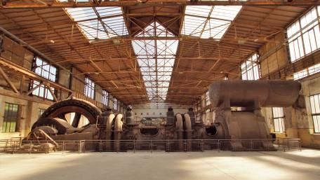 Compressor in the steel mill wallpaper