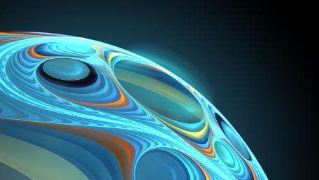 Abstract Spherical Glow in 4K wallpaper