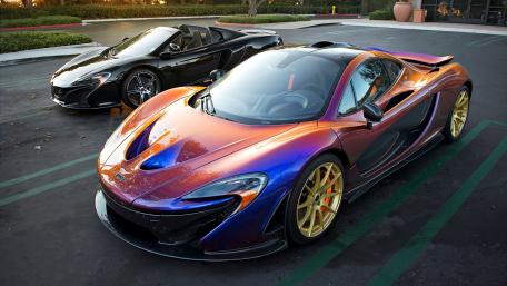 McLaren P1 (Special Rainbow coloured edition) wallpaper