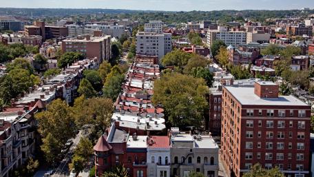 Looking West from the Top of The Cairo in Washington, D.C. wallpaper