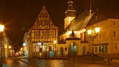 Kirchberg by night wallpaper