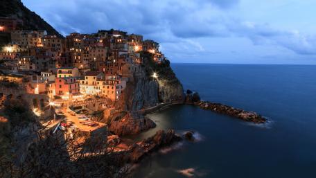 Manarola evening wallpaper