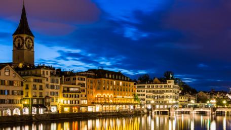 Zurich, Limmat River wallpaper