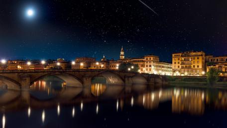 Serene Night Over the Bridge Gallery wallpaper