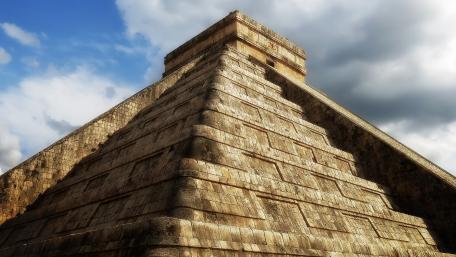 Ancient Pyramid Under Dramatic Skies wallpaper