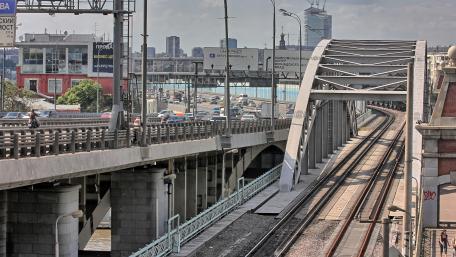Andreyevsky Road Bridge & Andreyevsky Railroad Bridge wallpaper