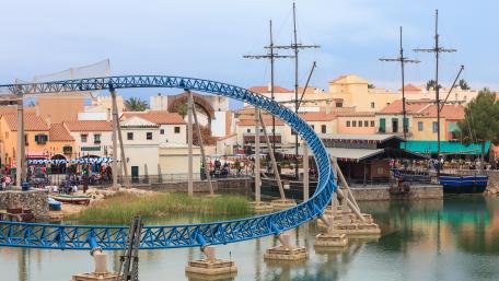 Furius Baco Roller Coaster at PortAventura Park wallpaper